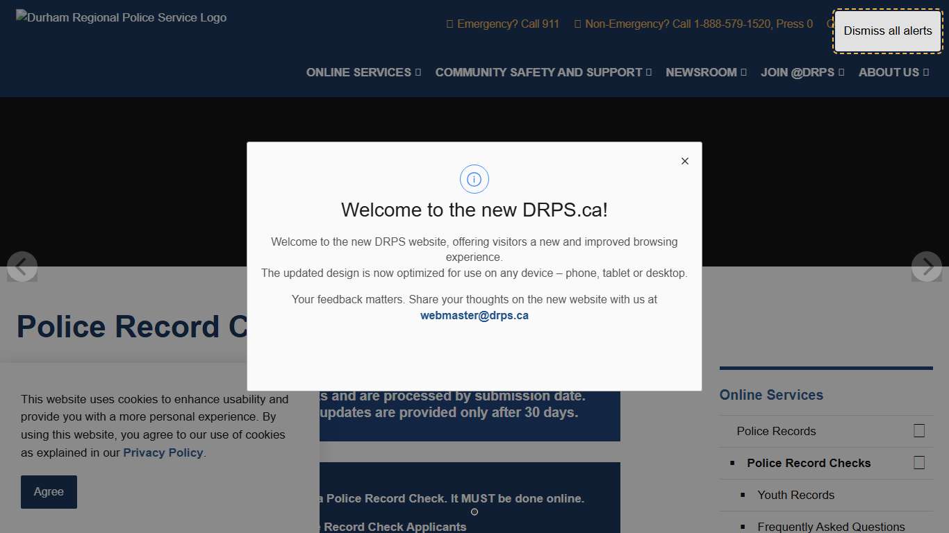 Police Record Checks Durham Regional Police Service